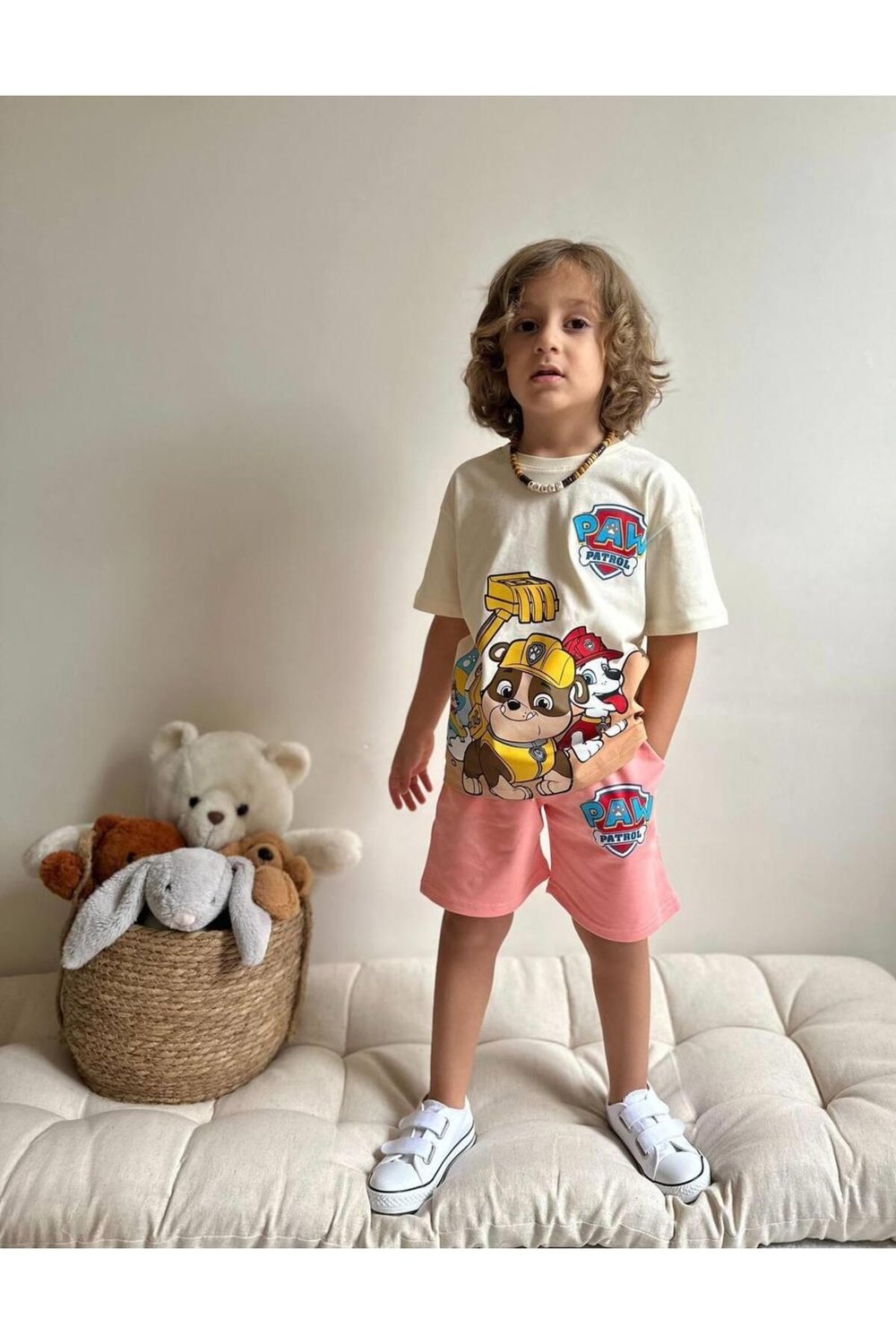 Yigit Butik Paw Patrol Baskılı Şortlu Erkek Çocuk Takım