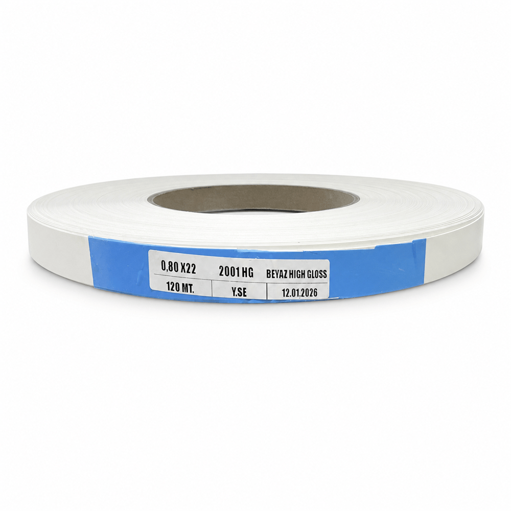 KENAR BANDI PVC 0,8MM 22MM BEYAZ HG