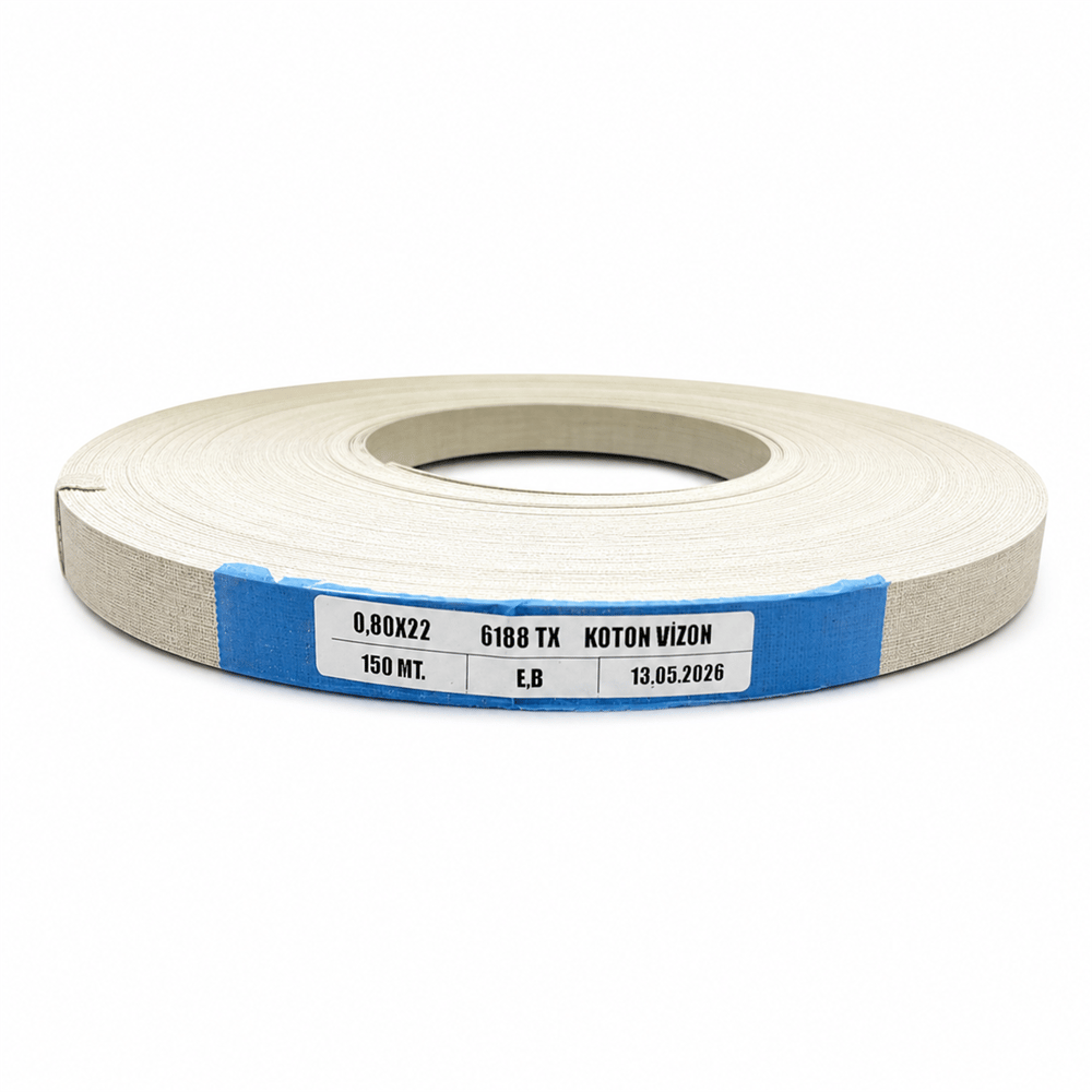 KENAR BANDI PVC 0,8MM 22MM TEXTIL KOTON VIZON