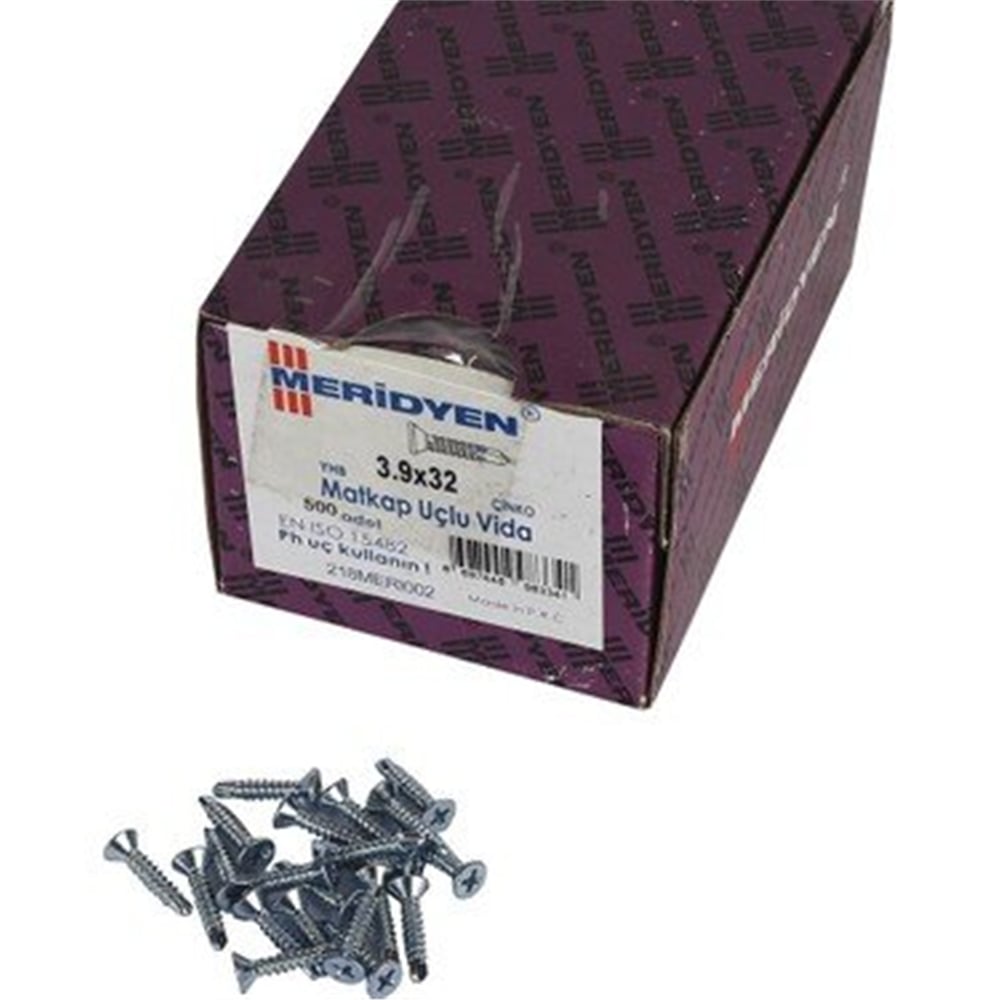 MERİDYEN YHB MATKAP UCLU VİDA 3.9 X 32 500 AD