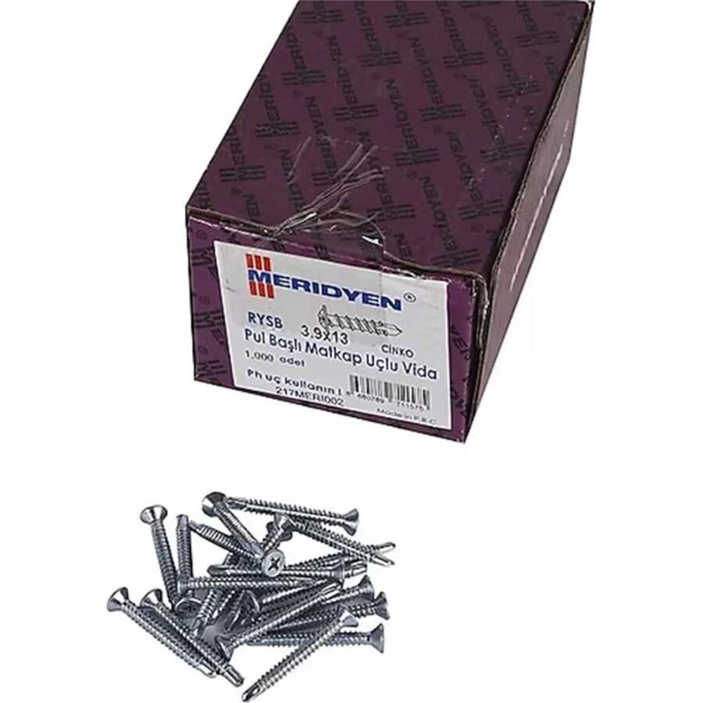 MERİDYEN YHB MATKAP UCLU VİDA 3.9 X 13 1000 AD