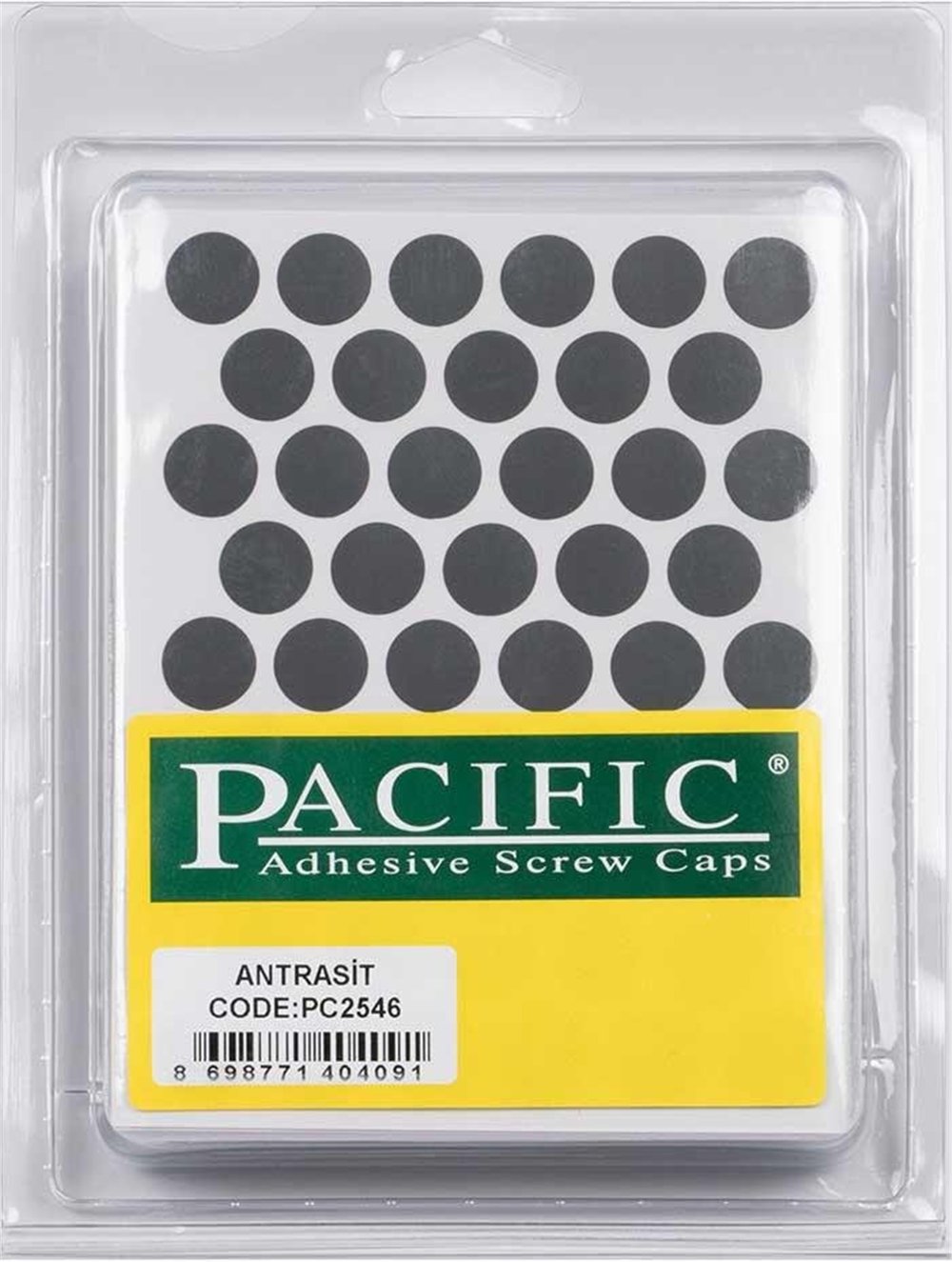 PVC VİDA TAPA MAT ANTRASİT PACIVIC
