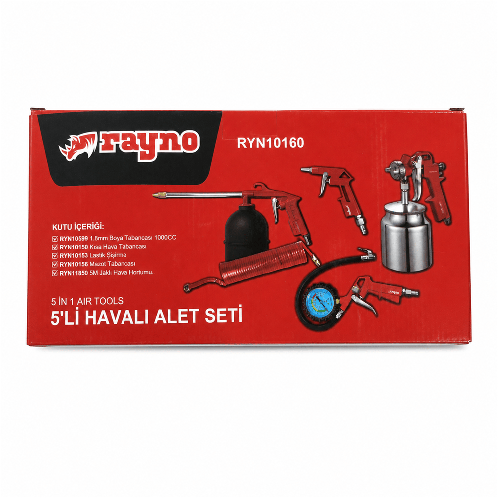 RAYNO HAVALI ALET SETİ 5 Lİ (RYN10160)