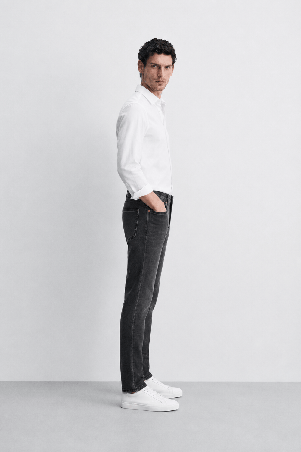 Erkek Regular Fit Boru Paça Esnek Likralı Denim Jeans Kot Pantolon ANDREAS4