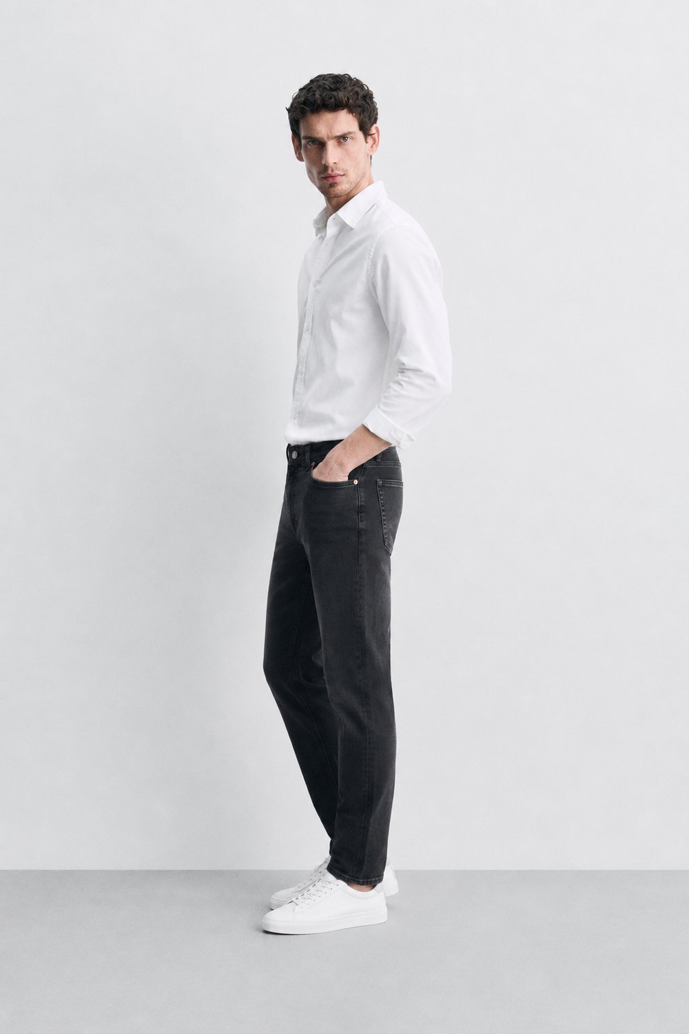 Erkek Regular Fit Boru Paça Esnek Likralı Denim Jeans Kot Pantolon ANDREAS3