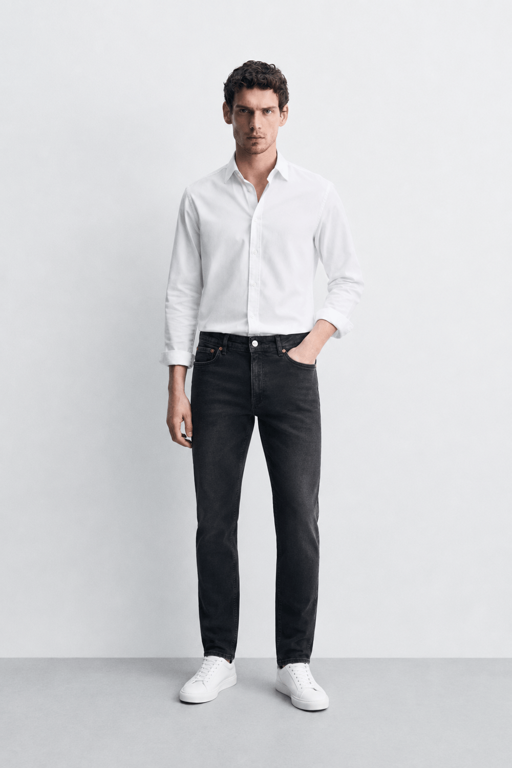 Erkek Regular Fit Boru Paça Esnek Likralı Denim Jeans Kot Pantolon ANDREAS3