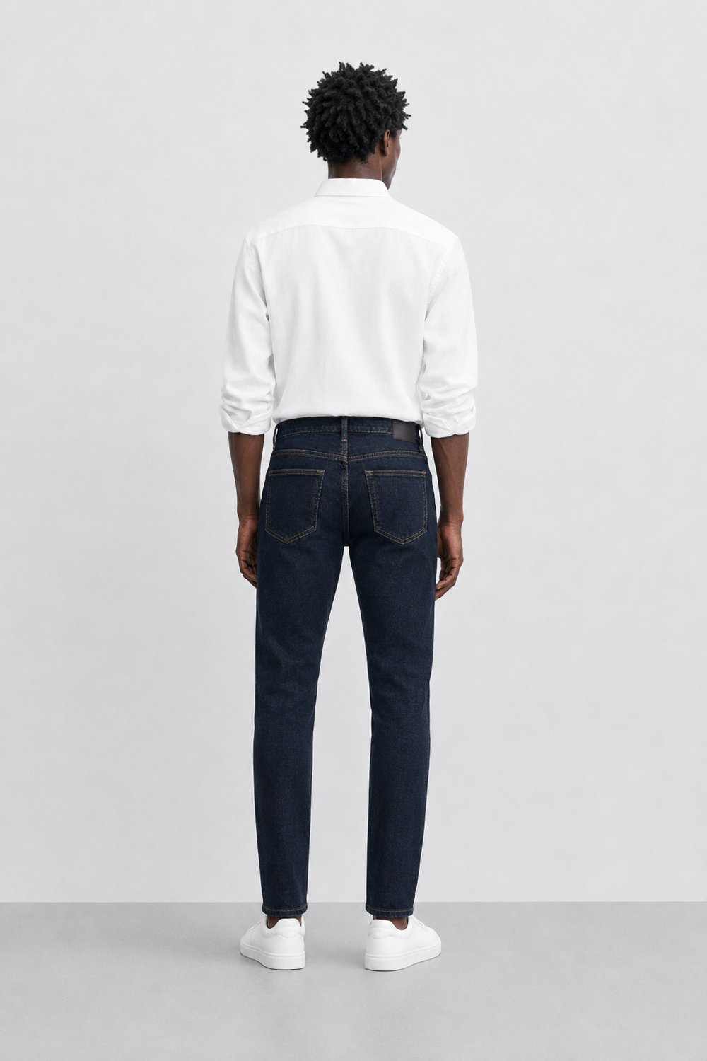 Erkek Regular Fit Boru Paça Esnek Likralı Denim Jeans Kot Pantolon ANDREAS2