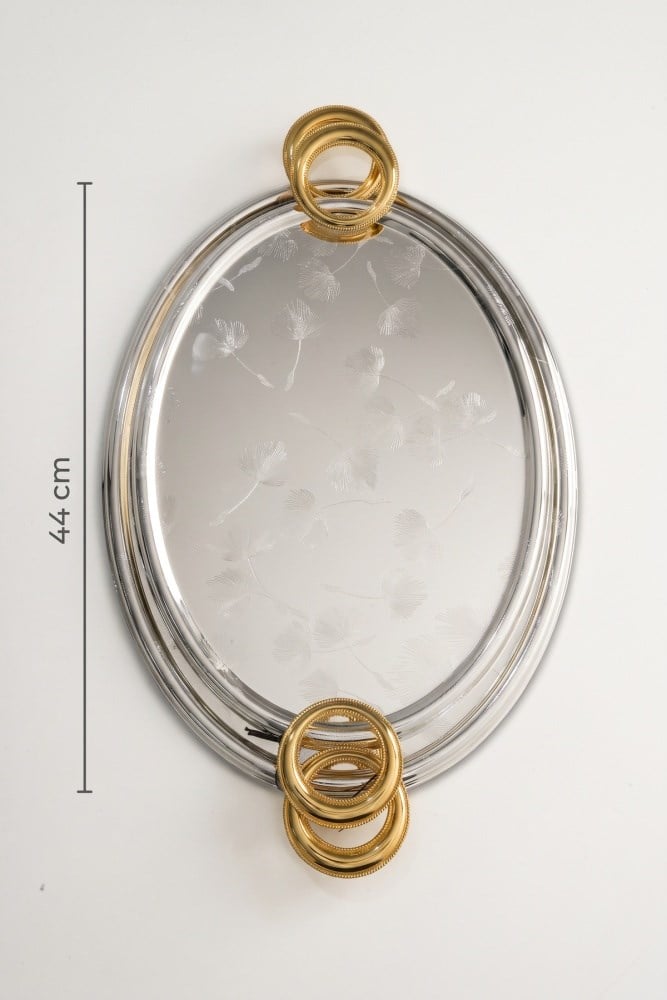 Acar İrvin 2li Oval Çelik Tepsi 