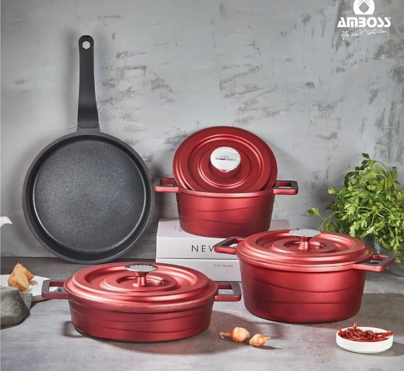 AMBOS COPPER 7 PARÇA DÖKÜM TENCERE SETİ 
