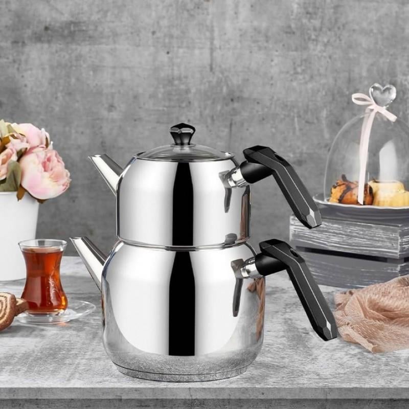 Amboss Opal Çelik Çaydanlık Orta Boy