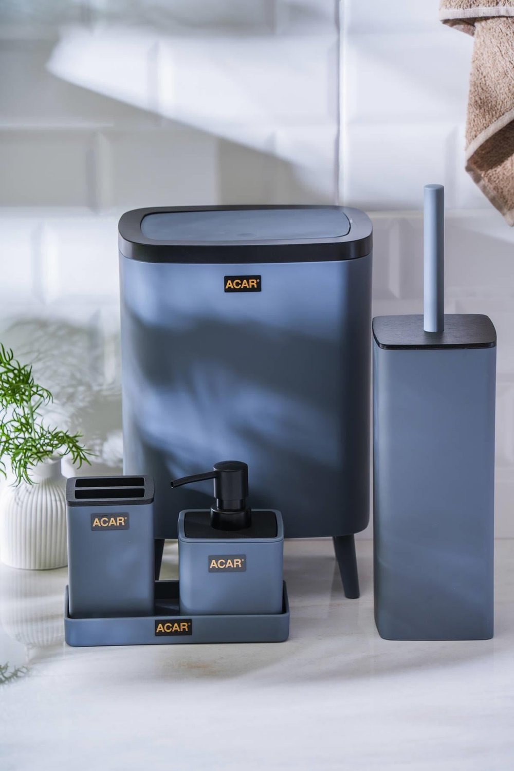 ASTORİA COLLECTİON GRİ BANYO SETİ