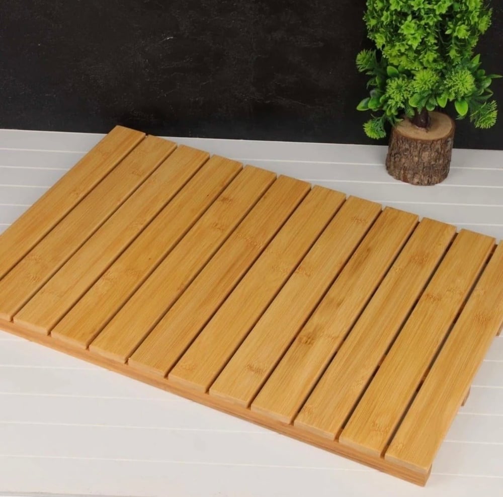 Bambu Banyo Paspası 60X40X3 Cm 
