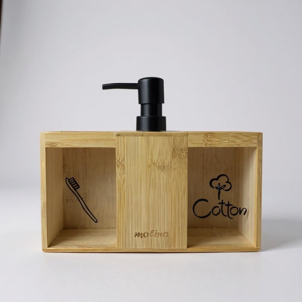 BAMBU İKİLİ SABUNLUK SETİ