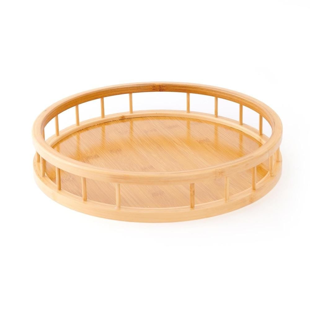 Bambu Yuvarlak Tepsi 38 Cm 