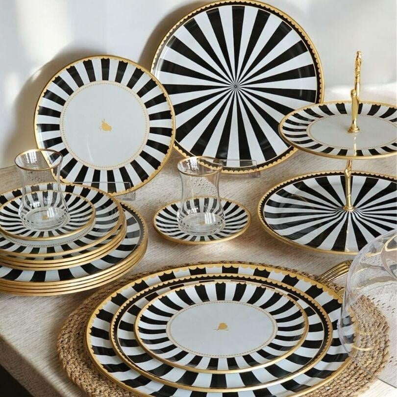 Black 34 Parça Çay Seti