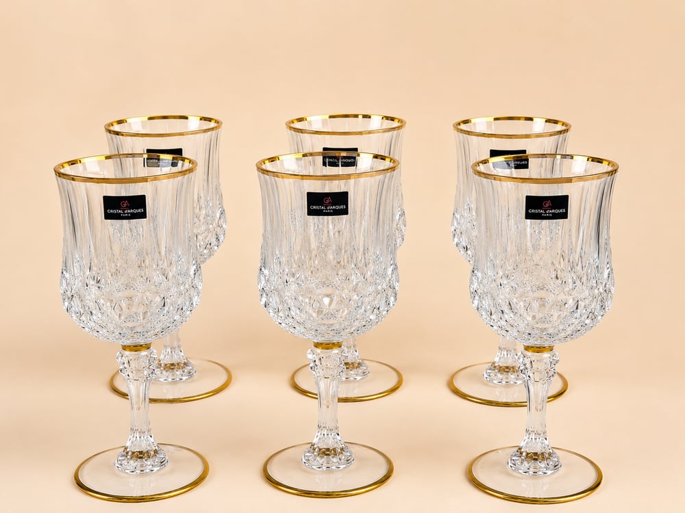 Cristal Darques 6lı Yaldızlı Kadeh