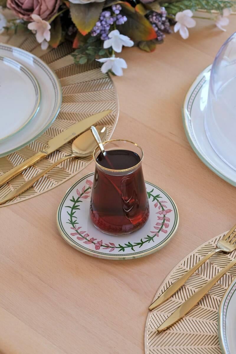 Crocus Gold 12 Parça Çay Seti