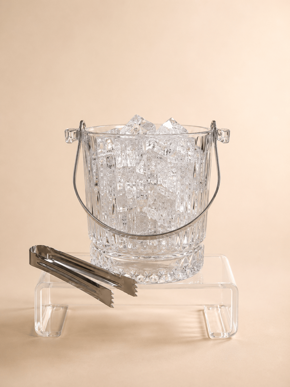 Deli Glass 7  Parça Cam Buz Kovası Seti 