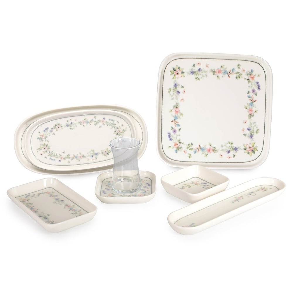 Ipek Garden 29Parça Kare Kahvaltı Takımı