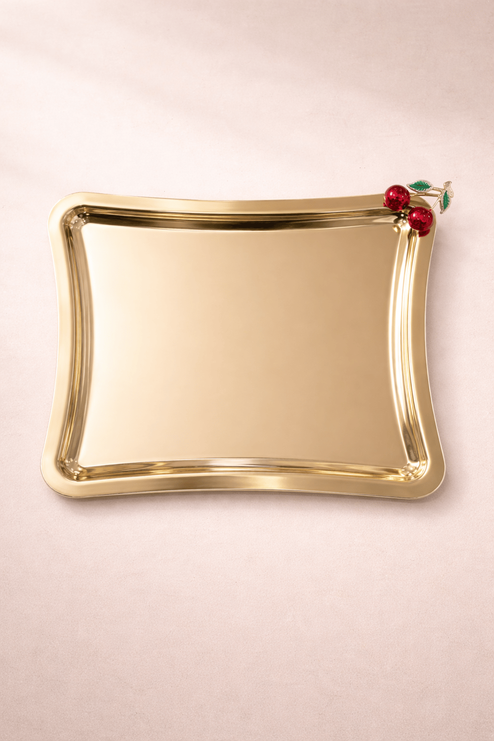 İtalyan Gold Zeytin Metal Tepsi