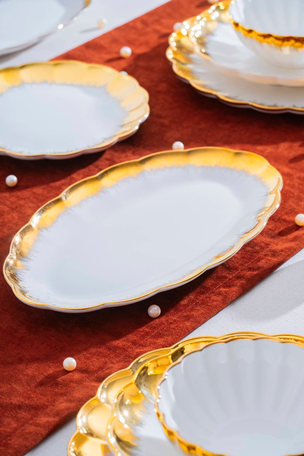 Marlene Gold 6 Kişilik 29 Parça Porselen Yemek Takımı