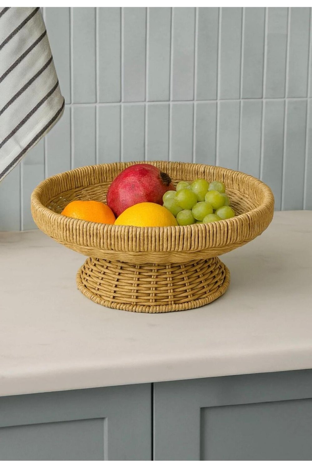 Mien Hasır Ayaklı Meyvelik 28 Cm 