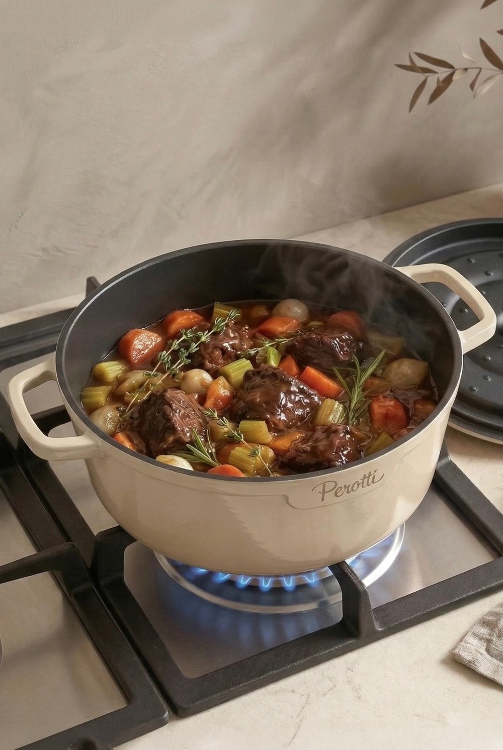 Chef Cast Beige İndüksiyon Tabanlı 7 Parça Döküm Tencere Seti