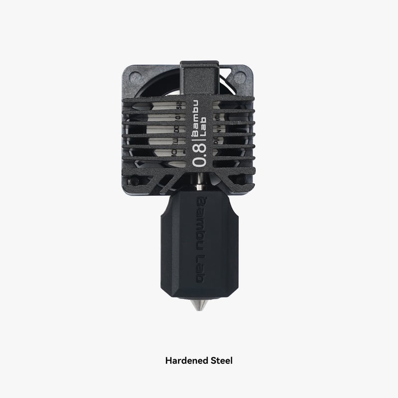 Bambu Lab P1 Serisi 0.8mm Sertleştirilmiş Çelik Nozzle Hotend Seti