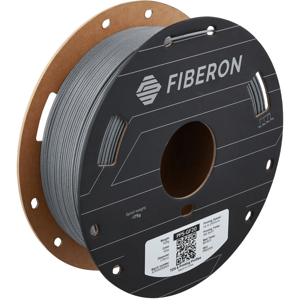 Fiberon PPS-GF20 Siyah Filament