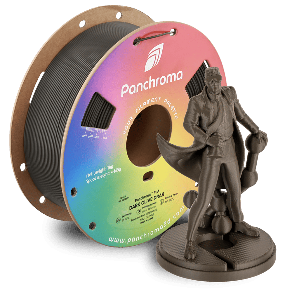 Panchroma PLA Filament Koyu Zeytin Yeşil