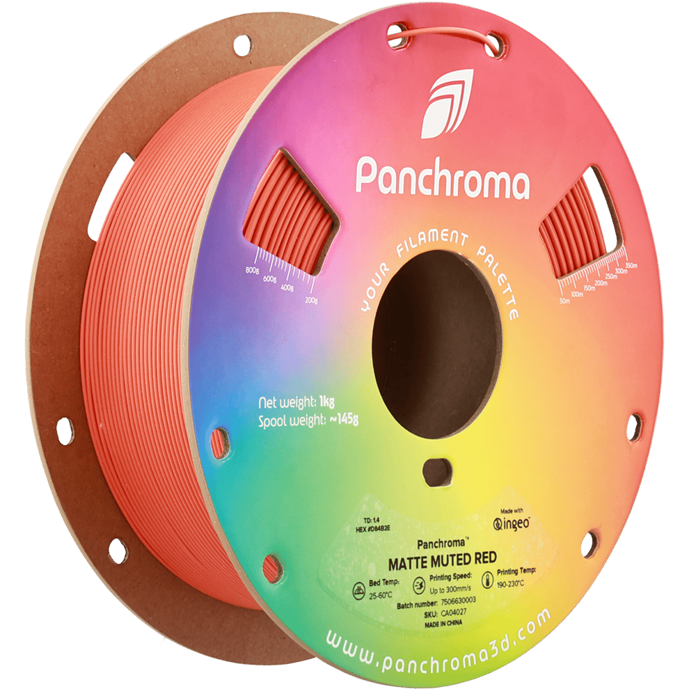 Panchroma PLA Filament Mat Yumuşak Kırmızı – 1 kg 1.75mm