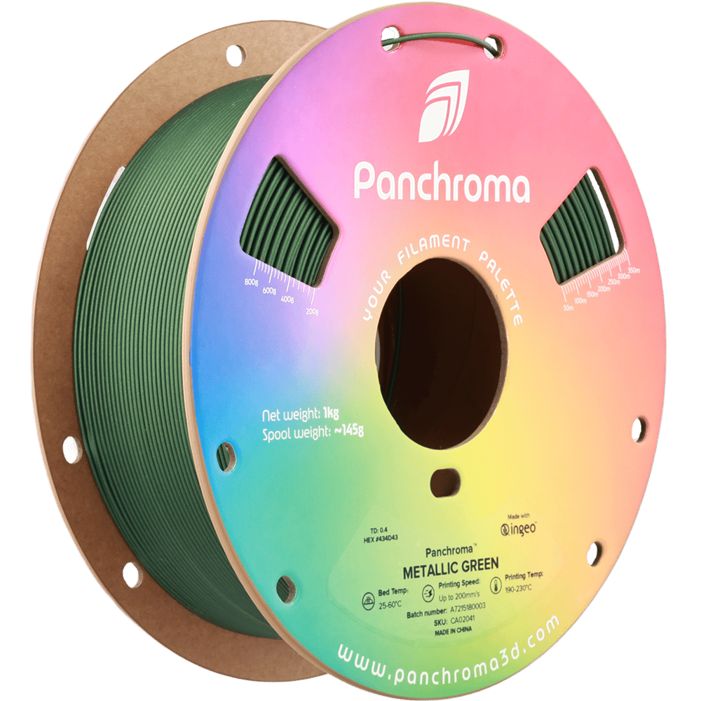 Panchroma PLA Filament Metalik Yeşil - 1 kg 1.75mm