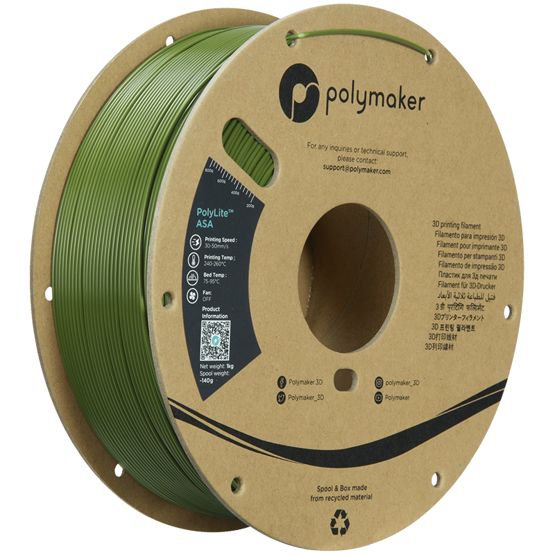 PolyLite ASA Filament Askeri Yeşil – UV Dayanımlı 3D Baskı