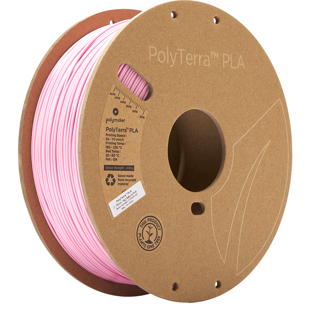 PolyTerra PLA Filament Sakura Pembe - 1 kg 1.75mm