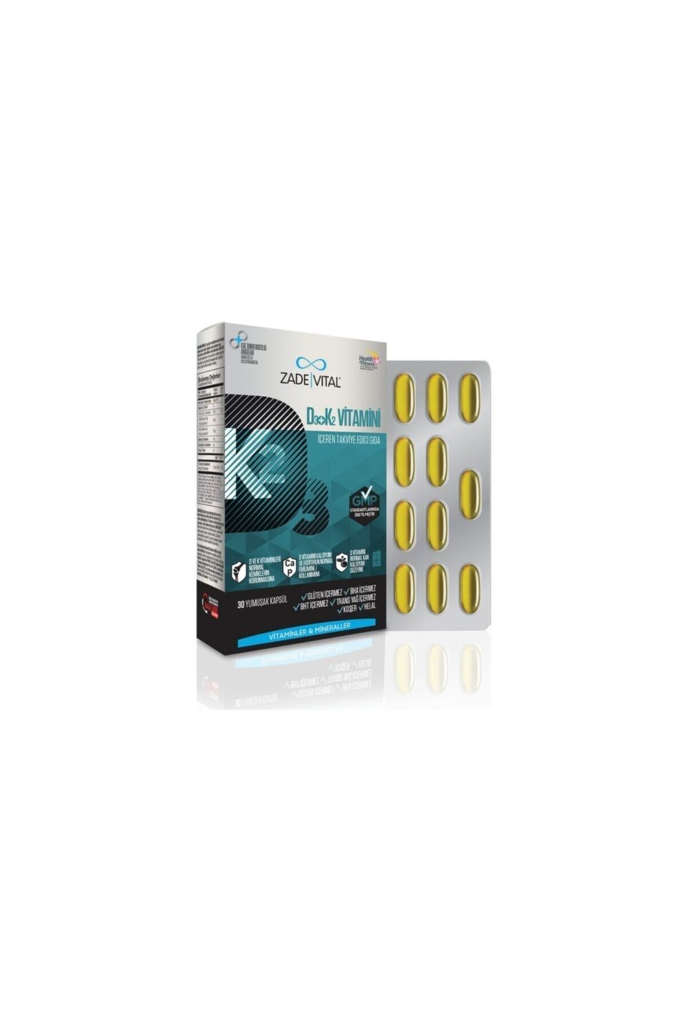 D3+K2 Vitamini 30 Kapsül