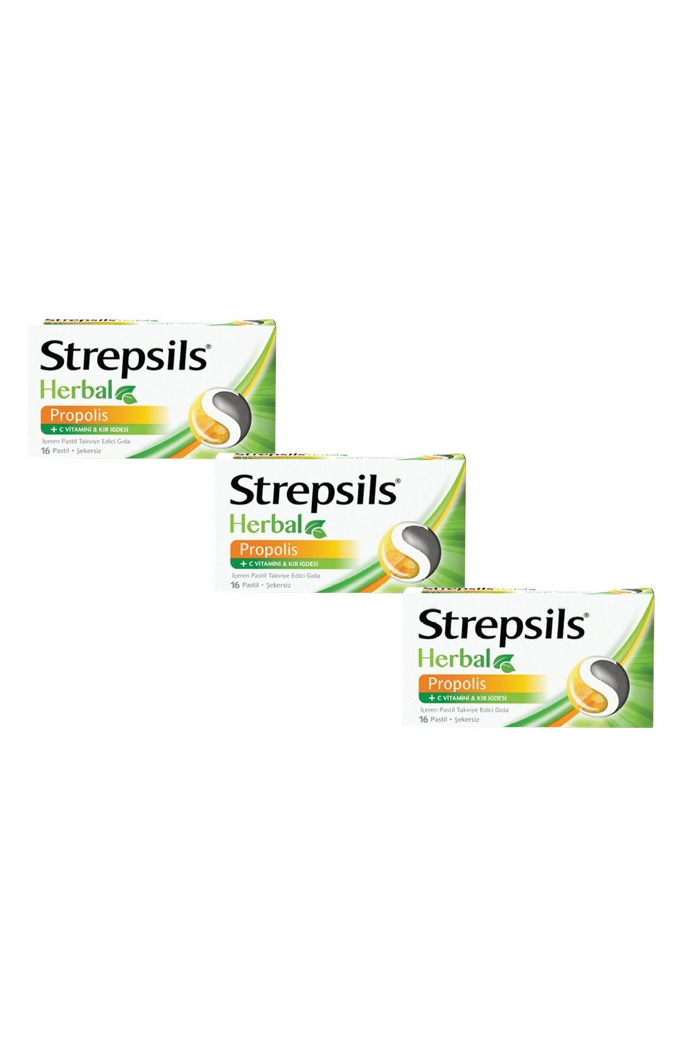 Herbal Propolis & C Vitamini ve Kır İğdesi İçeren Pastil (3 Adet)