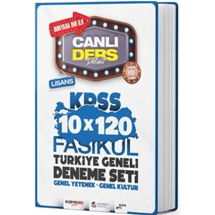 Akademi Denizi Yayıncılık KPSS Genel Kültür Genel Yetenek 10 x 120 Fasikül Türkiye Geneli Deneme Seti