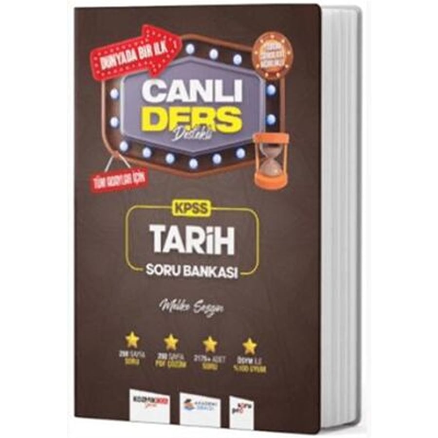 Akademi Denizi Yayıncılık KPSS Tarih Canlı Ders Destekli Soru Bankası