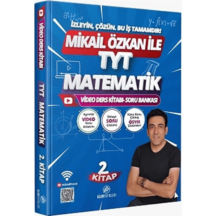 Alan Yayınları Mikail Özkan ile TYT Matematik 2. Video Ders Kitabı Soru Bankası