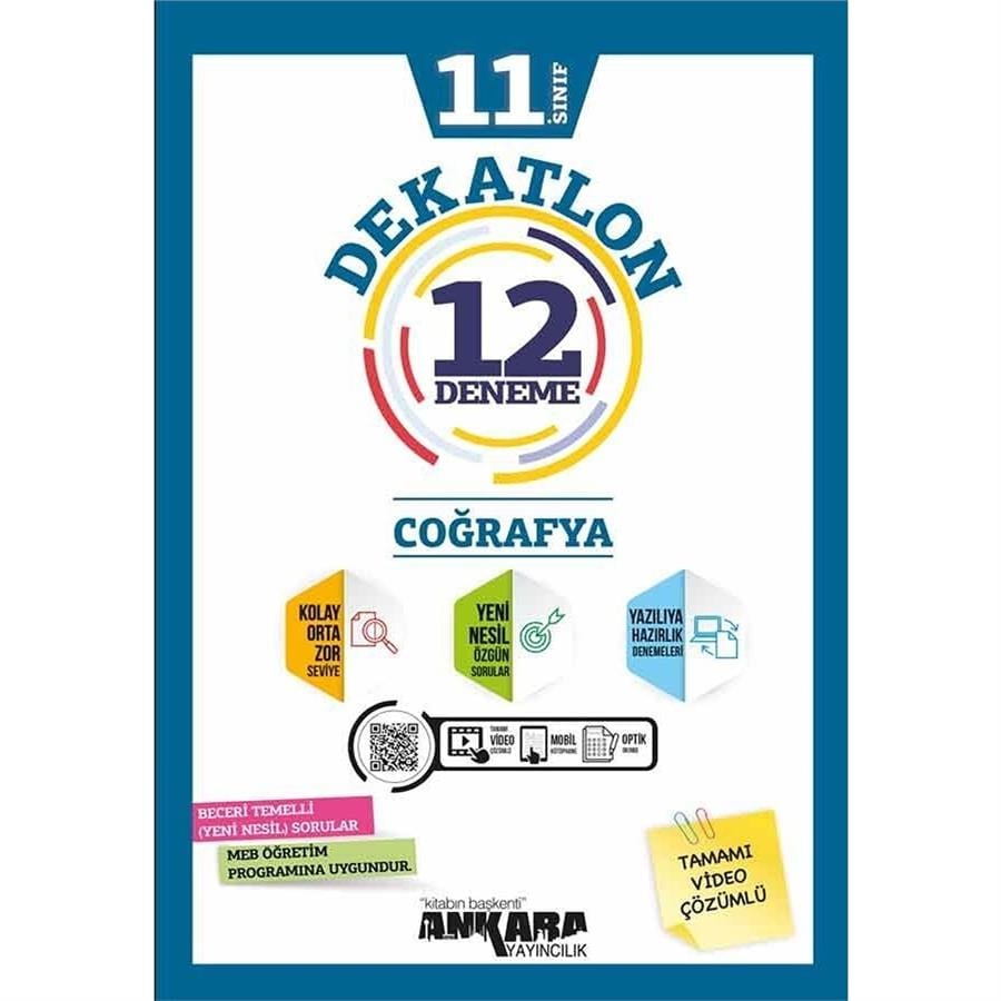 Ankara Dekatlon 11. Sınıf Coğrafya 12 Deneme