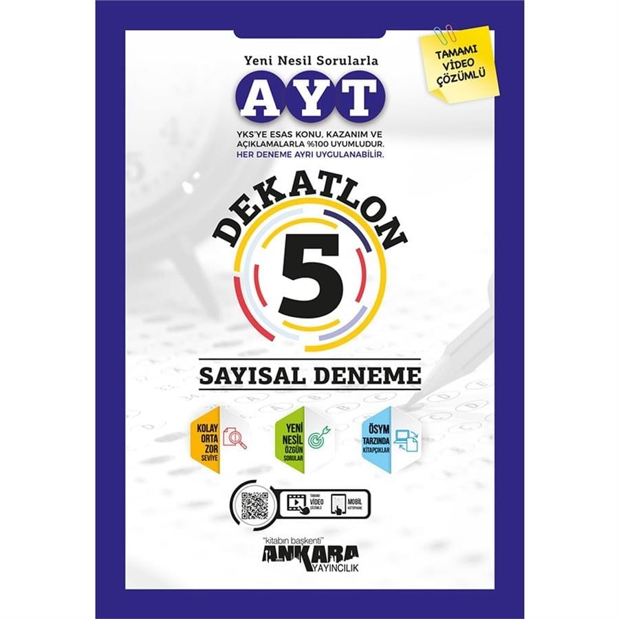 Ankara Dekatlon AYT 5’li Sayısal Deneme