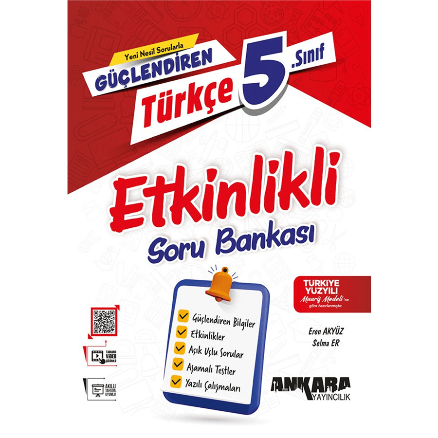 Ankara Yayıncılık 5. Sınıf Güçlendiren Türkçe Etkinlikli Soru Bankası
