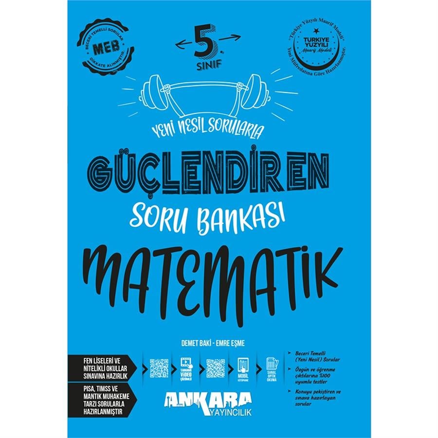 Ankara Yayıncılık 5.Sınıf Matematik Güçlendiren Soru Bankası