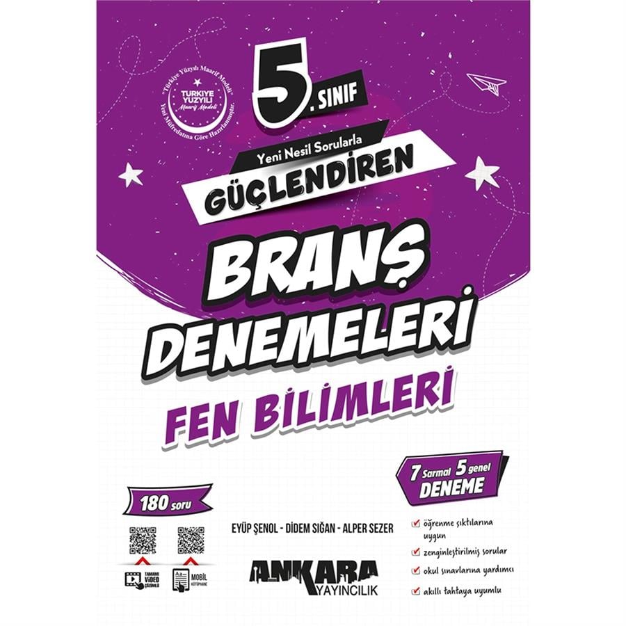 Ankara Yayıncılık 5.Sınıf Fen Bilimleri Güçlendiren Branş Denemeleri