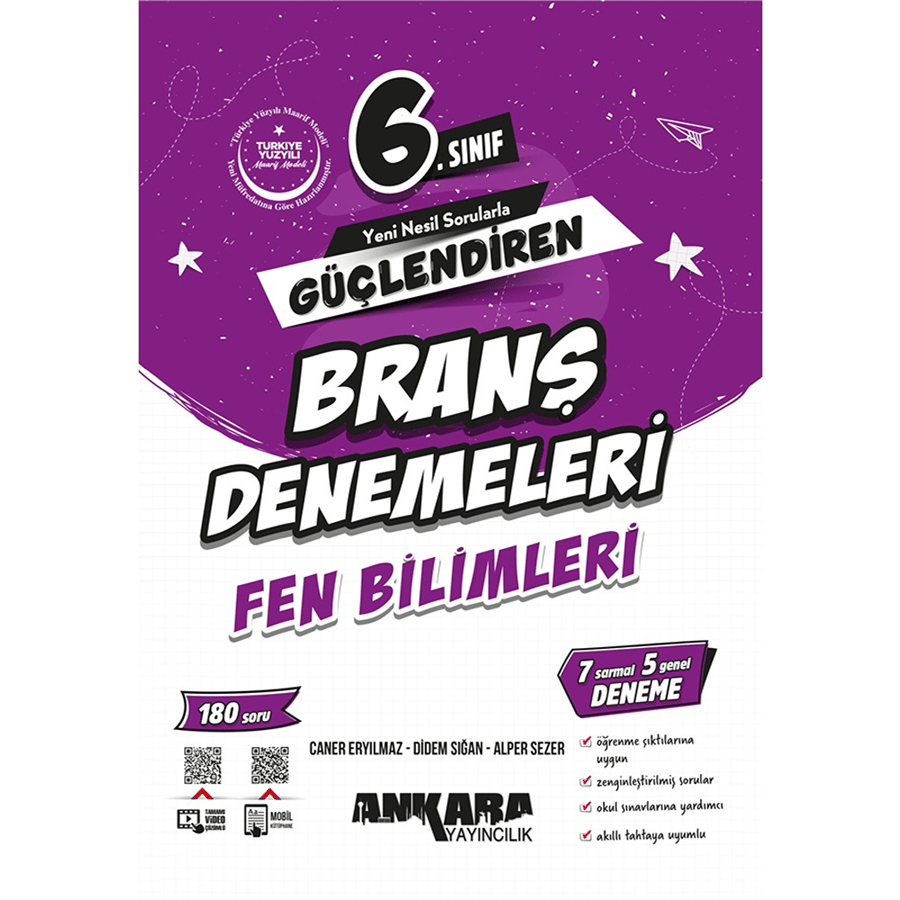 Ankara Yayıncılık -  6. Sınıf Fen Bilimleri Güçlendiren Branş Denemeleri