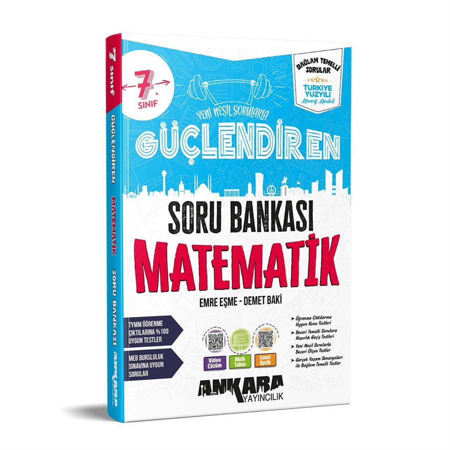 Ankara Yayıncılık - 7.Sınıf Matematik Güçlendiren Soru Bankası 2026-2027 Baskısı (Çok Yakında)