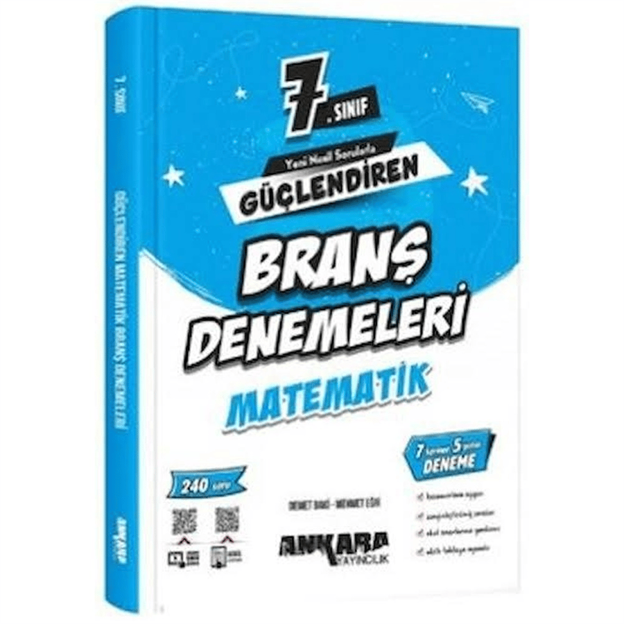 Ankara Yayıncılık 7. Sınıf Güçlendiren Matematik Branş Denemeleri (2026-2027 Güncel Baskı)