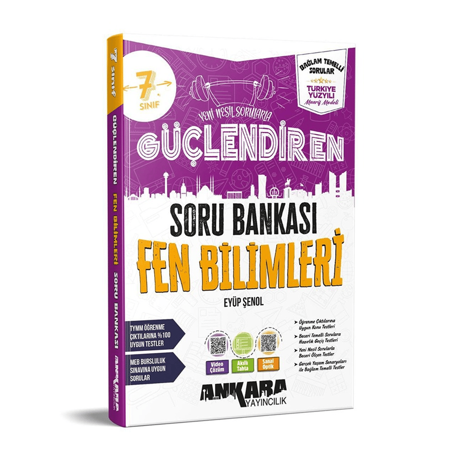 Ankara Yayıncılık - 7.Sınıf Fen Bilimleri Güçlendiren Soru Bankası 2026-2027 Baskısı (Çok Yakında)