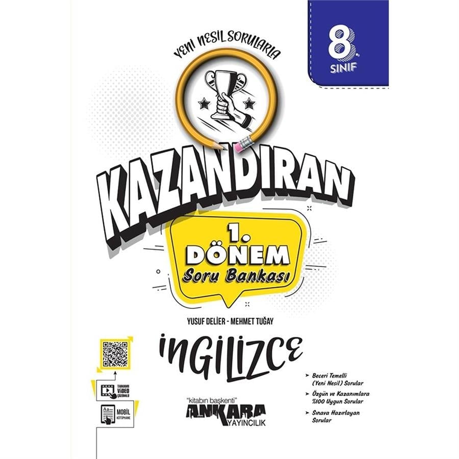 Ankara Yayınları LGS Kazandıran 8. Sınıf 1.Dönem İngilizce Soru Bankası