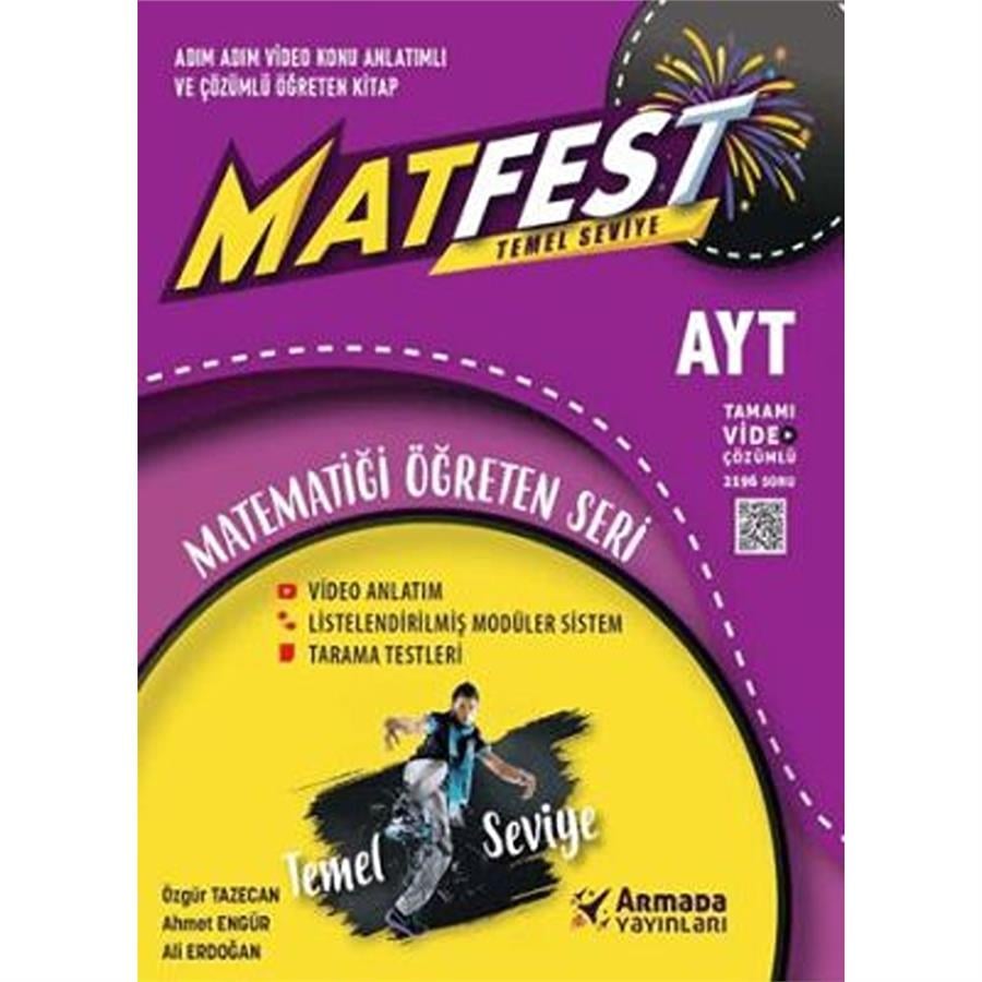 Armada Yayınları YKS AYT Matfest Temel Seviye Matematik Soru Kitabı